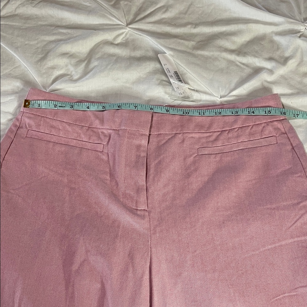 JCrew NWT French girl ankle crop pant in pink Italian cotton - Picture 11 of 12